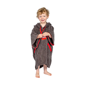 Red Kids Towelling Change Robe