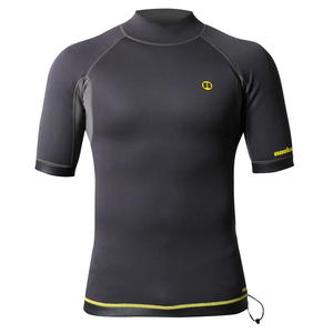 Nookie TI Vest Neoprene Wetsuit Short Sleeve Top Grey/ Yellow