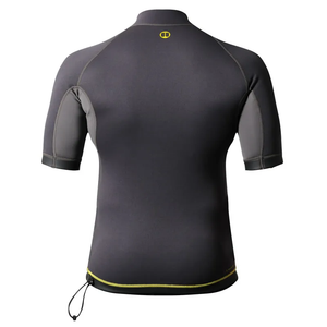 Nookie TI Vest Neoprene Wetsuit Short Sleeve Top Grey/ Yellow