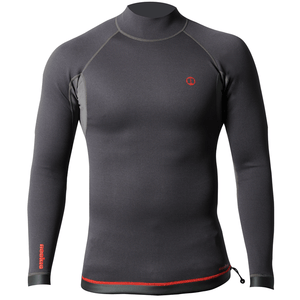 Nookie TI Vest Neoprene Wetsuit Long Sleeve Top Grey/ Red